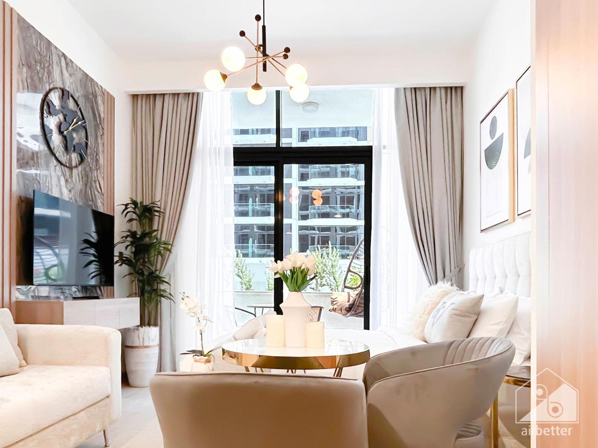 Charming Studio With Balcony In Azizi Riviera Dubai Exterior foto