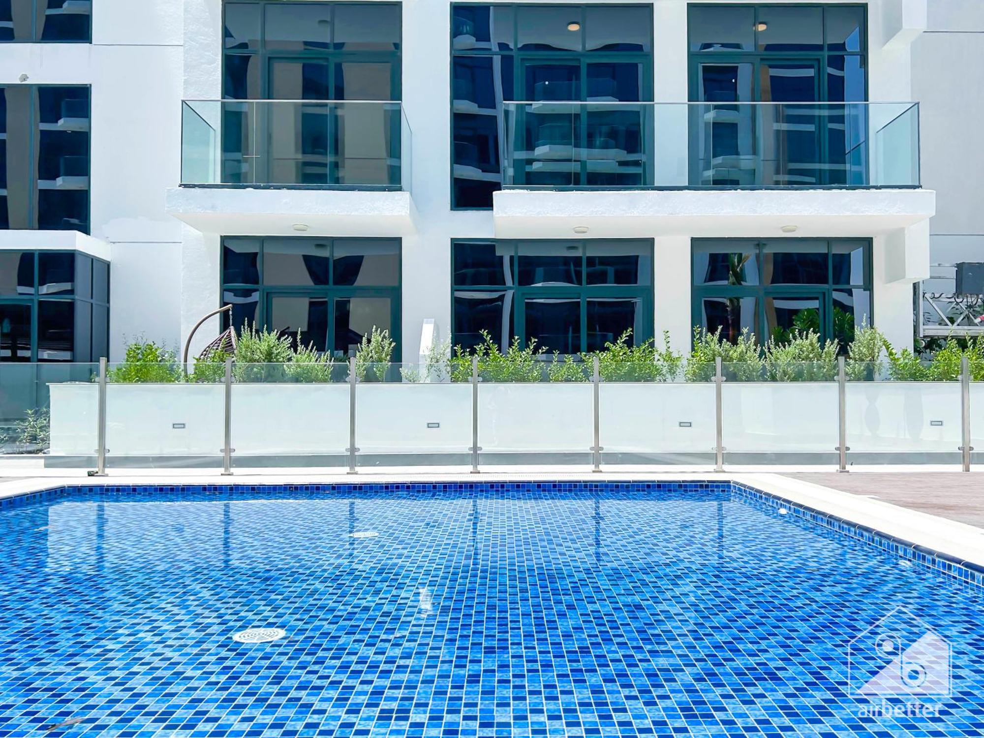Charming Studio With Balcony In Azizi Riviera Dubai Exterior foto